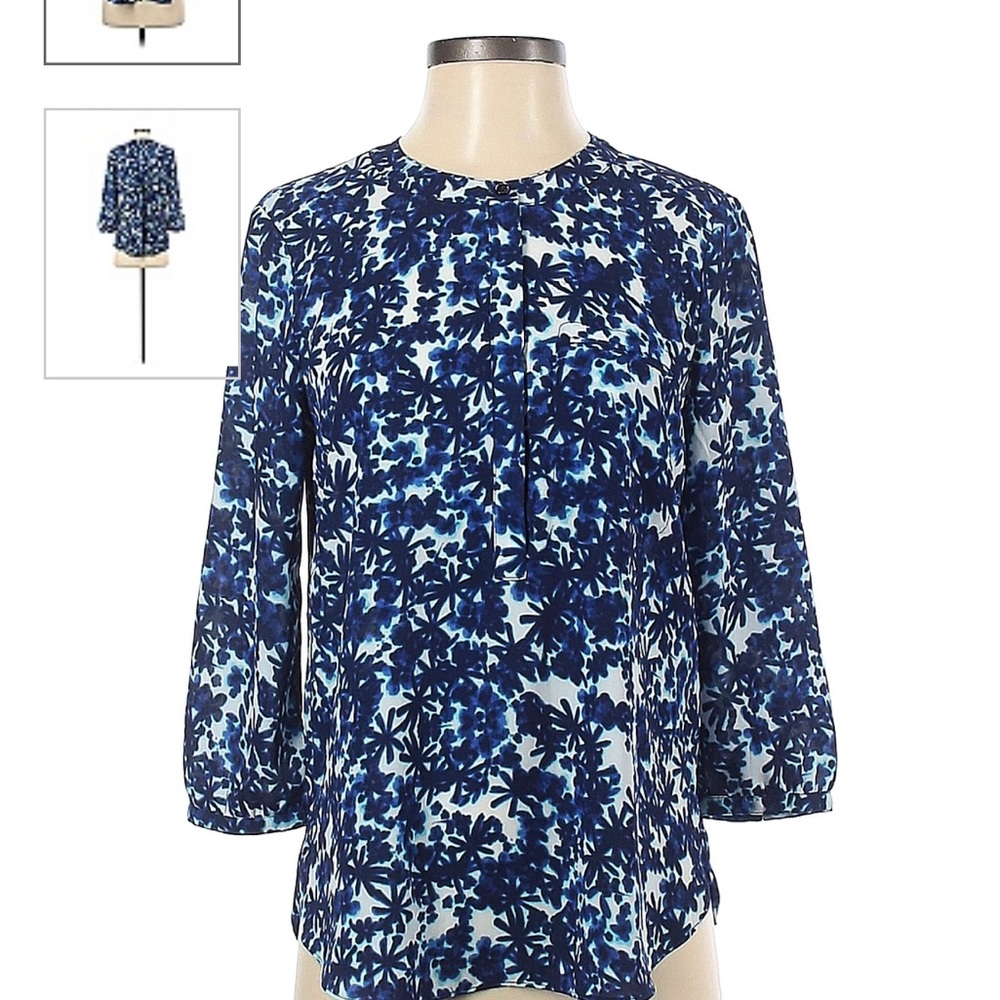 NYDJ pin tuck blouse